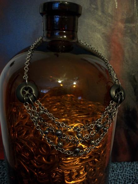 Military Button Necklace