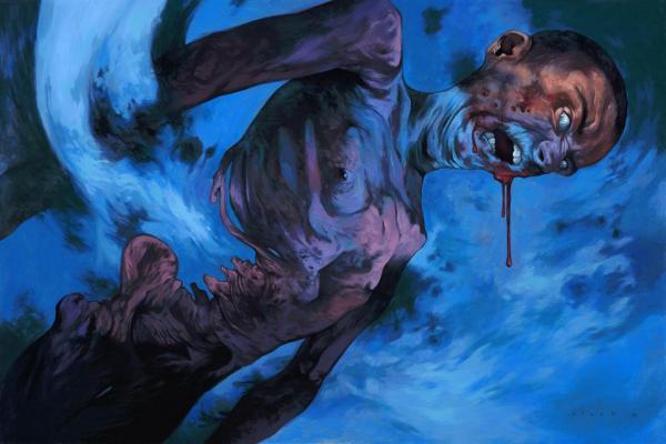 White Zombie 
Steven Russell Black 
24"x36" Oil on Masonite 
Original sold
Included in Spectrum 21